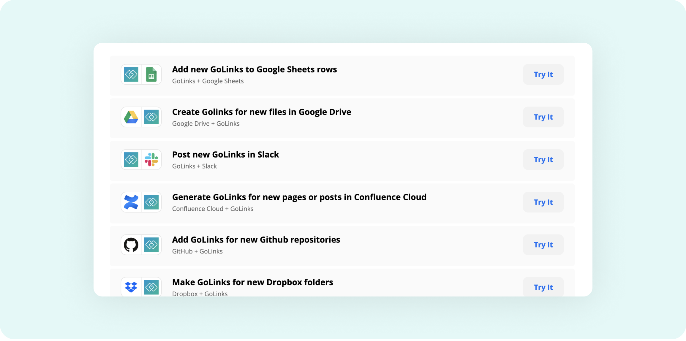 GoLinks® Zapier integrations